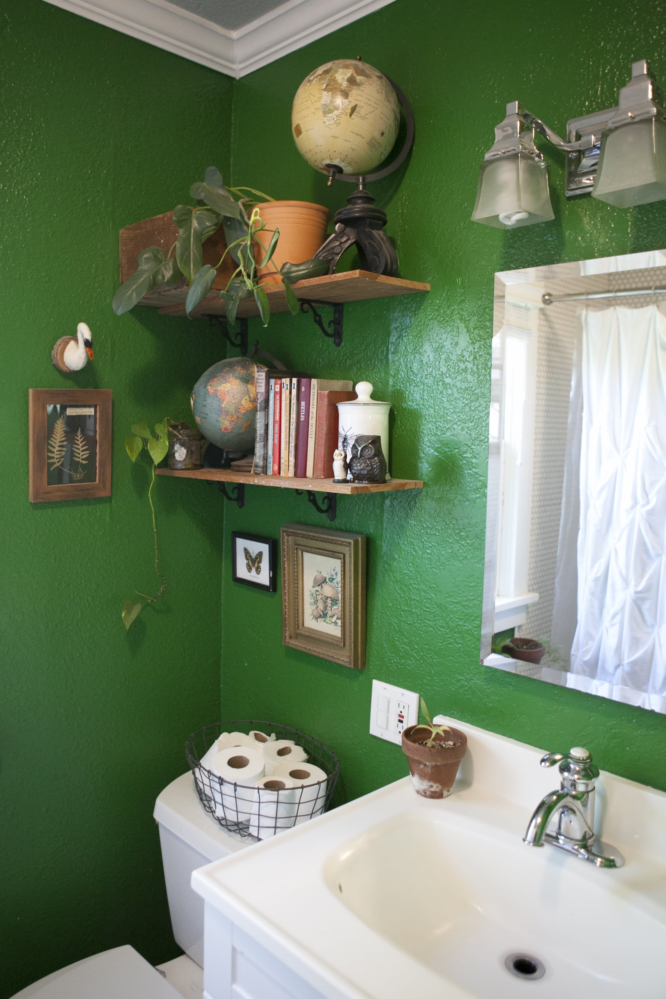 green bathroom paint colors